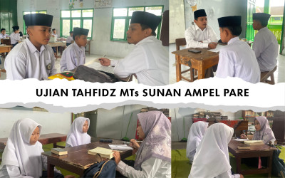 MTs SUNAN AMPEL PARE GELAR UJIAN PROGRAM TAHFIDZ SEMESTER GANJIL TAHUN PELAJARAN 2025/2026